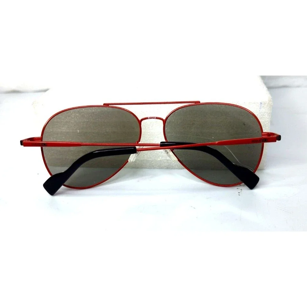 Rogue M3D NEW RE1000 615 Matte Red Metal Aviator Sunglasses Cat Eye 50-19-139